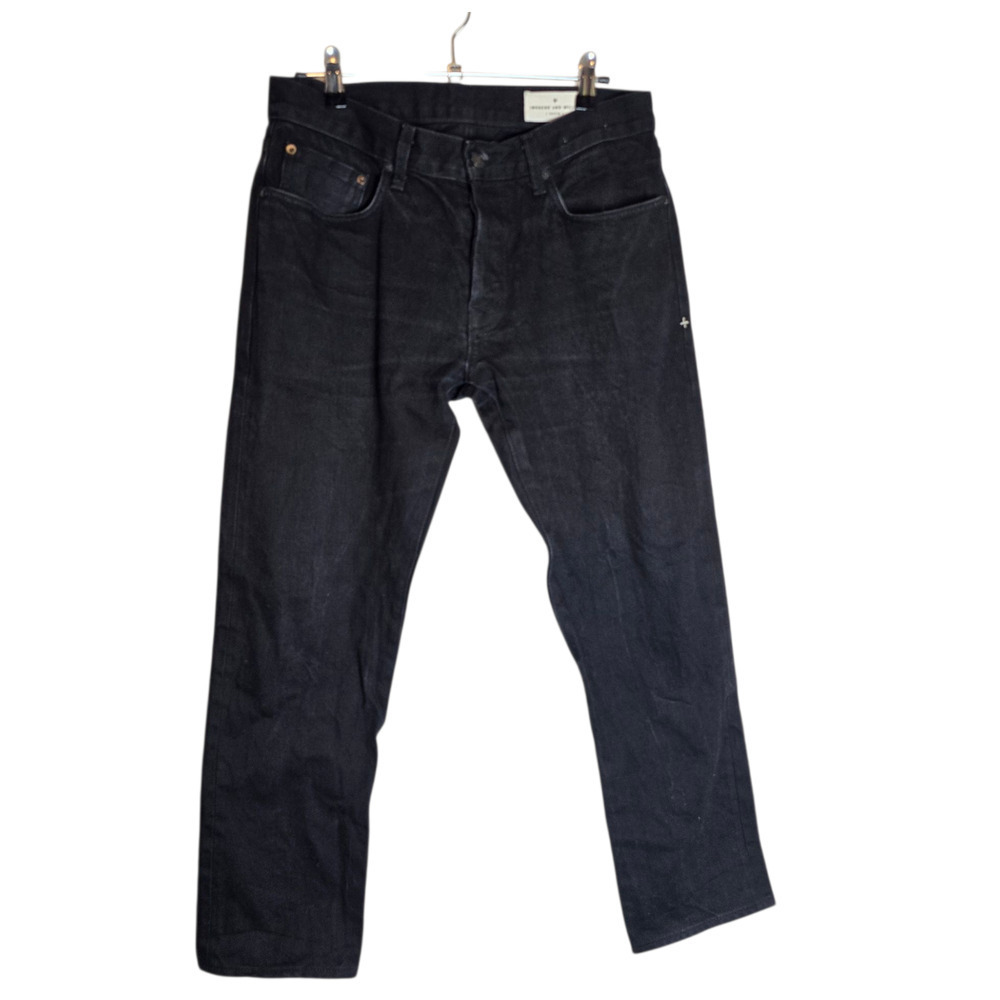 Imogene + Willie charlie black rigid slim leg denim jeans 31 men’s